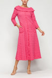 Fuchsia Off Shoulder Long Dress