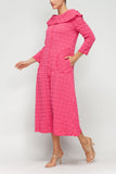 Fuchsia Off Shoulder Long Dress