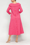 Fuchsia Off Shoulder Long Dress