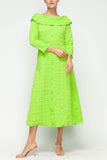 Neon Off Shoulder Long Dress
