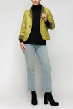 Olive and Lime High Neck All-Binding Reversible Jacket