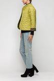 Olive and Lime High Neck All-Binding Reversible Jacket