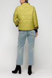 Olive and Lime High Neck All-Binding Reversible Jacket