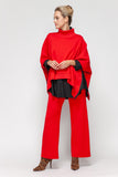 Red Wide-Leg Pants