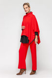 Red Wide-Leg Pants