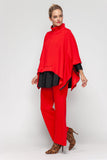 Red Wide-Leg Pants