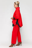 Red Wide-Leg Pants