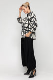 White Dolman Shirt Collar Top