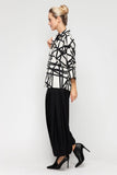 White Dolman Shirt Collar Top