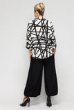 White Dolman Shirt Collar Top