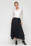 Black Asymmetrical Skirt