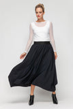Black Asymmetrical Skirt