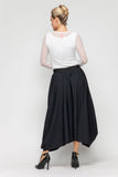 Black Asymmetrical Skirt