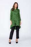 Hunter Green Ribbon Pocket High and Low Jacket