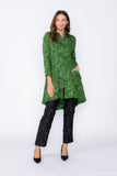 Hunter Green Ribbon Pocket High and Low Jacket