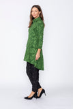Hunter Green Ribbon Pocket High and Low Jacket