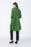 Hunter Green Ribbon Pocket High and Low Jacket