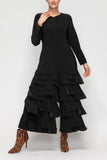 Black Asymmetrical Patch Jumpsuit