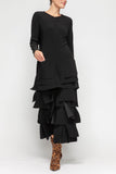 Black Asymmetrical Patch Jumpsuit