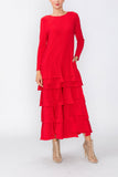 Red Asymmetrical Patch Jumpsuit