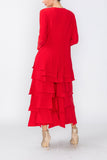 Red Asymmetrical Patch Jumpsuit