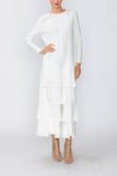 White Asymmetrical Patch Jumpsuit