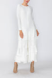 White Asymmetrical Patch Jumpsuit