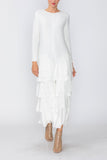 White Asymmetrical Patch Jumpsuit
