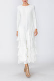 White Asymmetrical Patch Jumpsuit