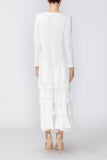 White Asymmetrical Patch Jumpsuit
