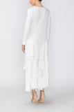 White Asymmetrical Patch Jumpsuit