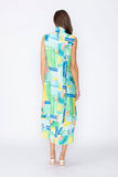 Blue Zip Front Bubble Dress