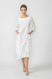 White Dress With Back Zipper