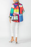 One Button Multi Print Jacket