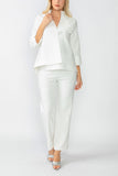 White One Button Jacket