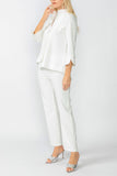 White One Button Jacket