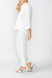 White One Button Jacket