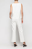 White Asymmetrical Tank Top