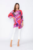 Pink Layered Asymmetrical Tunic Top