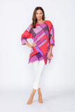Pink Layered Asymmetrical Tunic Top