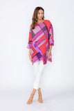 Pink Layered Asymmetrical Tunic Top