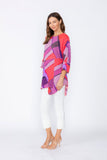Pink Layered Asymmetrical Tunic Top