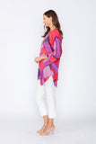 Pink Layered Asymmetrical Tunic Top