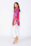 Pink Layered Asymmetrical Tunic Top