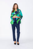 Blue Open Front Jacket