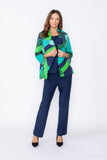 Blue Open Front Jacket
