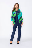Blue Open Front Jacket
