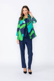 Blue Open Front Jacket