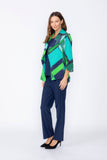Blue Open Front Jacket