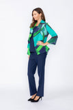 Blue Open Front Jacket